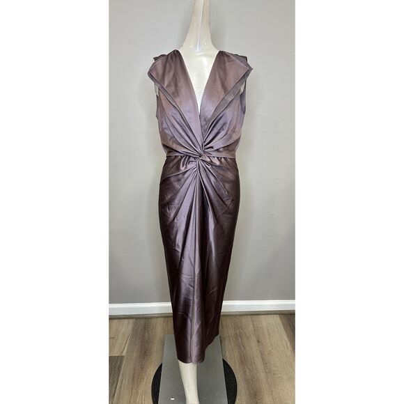 Prabal Gurung Lily Twist Front Midi-Dress US 10 $1095 - Picture 4 of 10